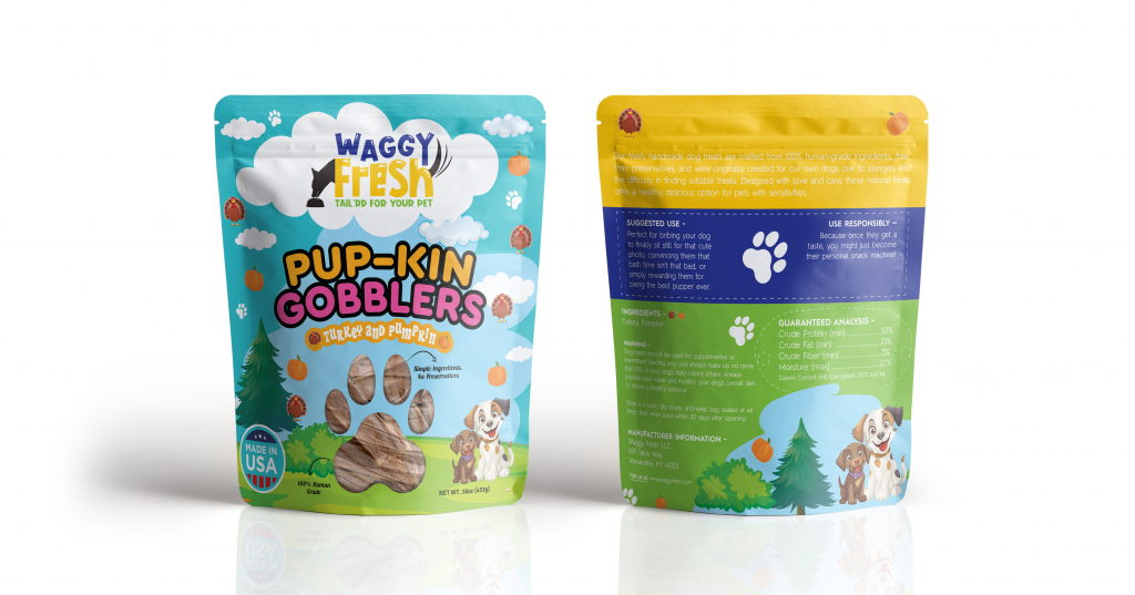 Waggy Fresh Pup-Kin Gobblers specialty dog treats